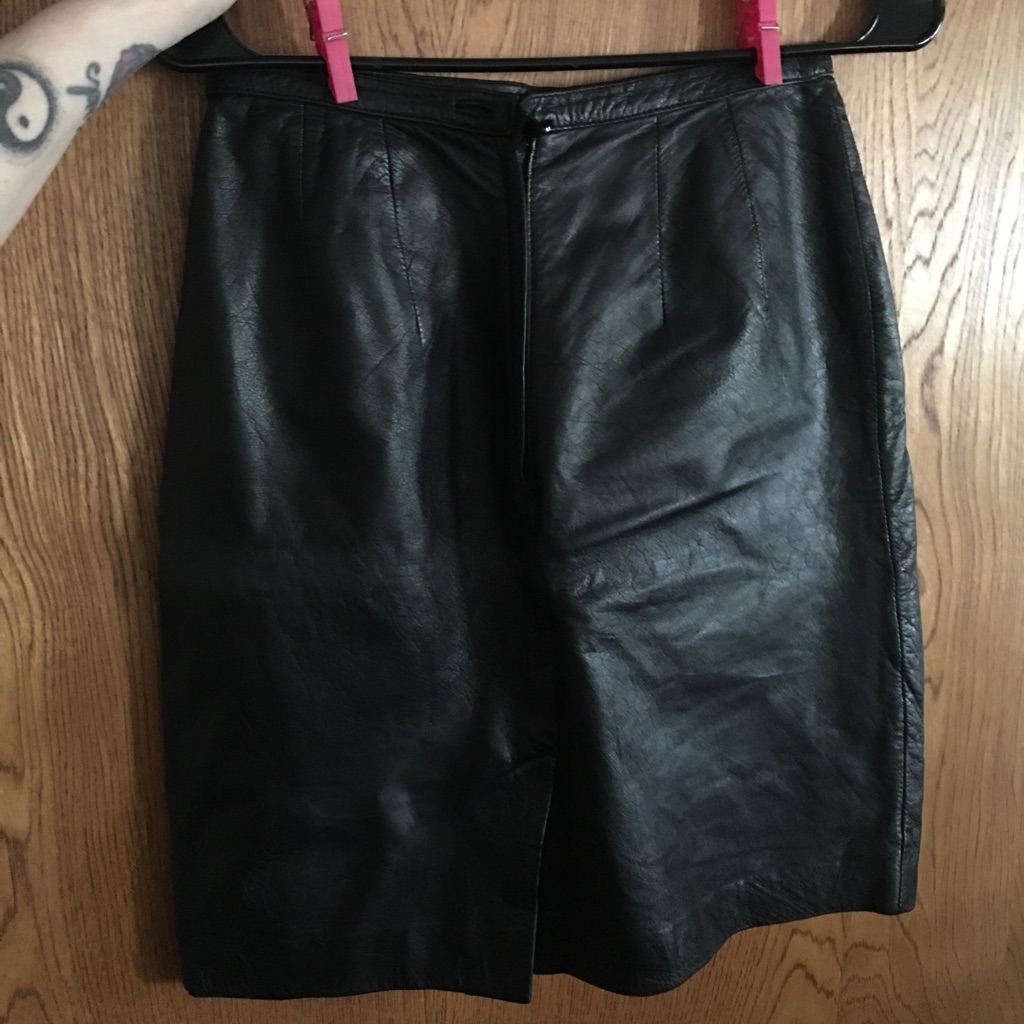 Genuine Leather Super Cute Skirt 90s Brand Matter Of Degrees